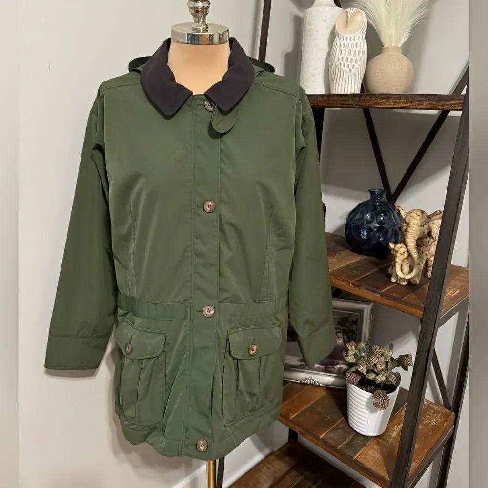 Vintage Patagonia Lined Street Olive Green Jacket Women’s Size SMALL Barn Coat